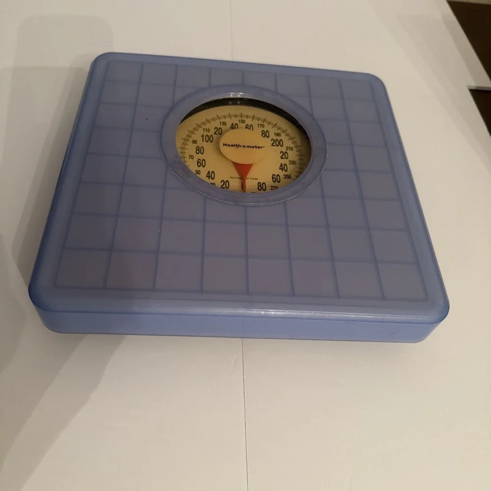 Vintage Health o meter Dial Scale Model HAB934 Blue Retro Bathroom Floor Scale